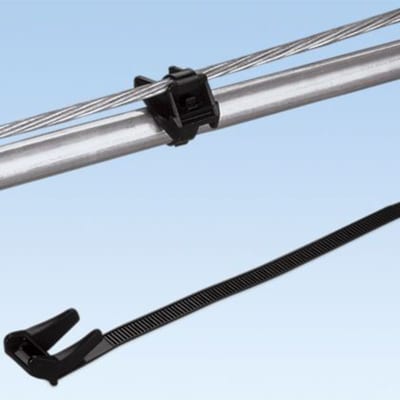 Panduit AST20-5-C100 Steel Assembly Cable Tie with 1/2" Standoff, 214 x 11.4 mm