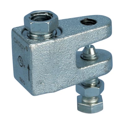 nVent CADDY CRLBM8EG Quick M8 Beam Clamp with Push-to-Install Technology, 0.12"–0.39" Flange
