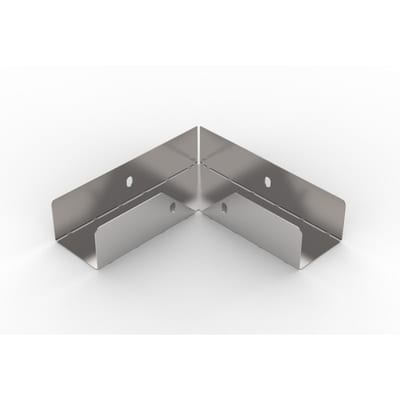 90° Angle W10/40-50 flat ZP white