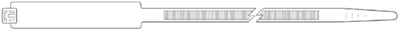 Hellermann IT50L Cable Marker Tie, Natural, 382 x 4.7 mm