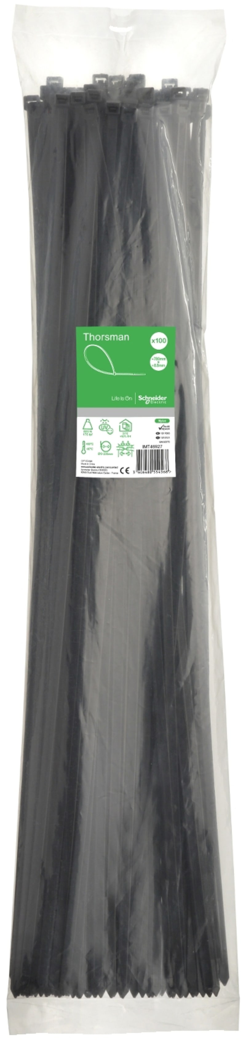 Schneider Electric Thorsman - cable tie - black - 8.8 x 780 mm IMT46927
