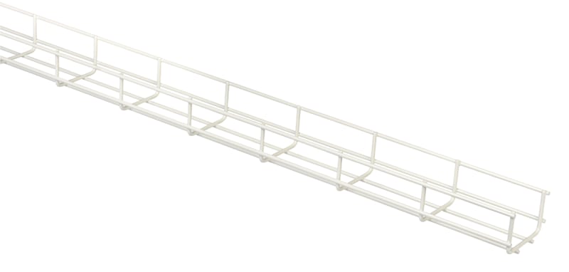 Wire Mesh Tray 75 White L=2,5M