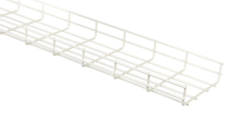 Wire Mesh Tray 200 White L=2,5M