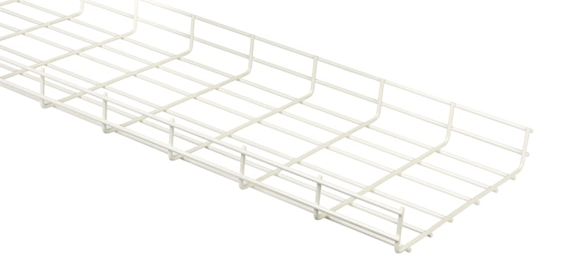 Wire Mesh Tray 300 White L=2,5M