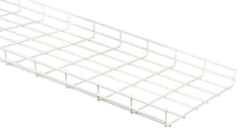 Wire Mesh Tray 400 White L=2,5M
