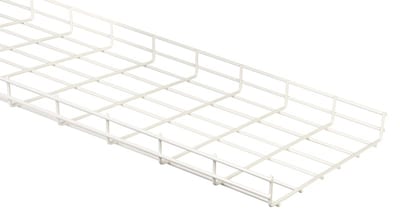 Wire Mesh Tray 400 White L=2,5M