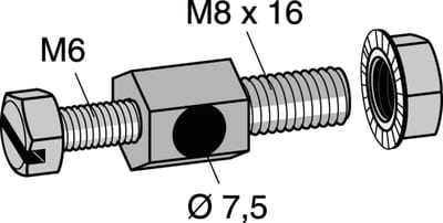 Equipotential bonding screw M8X16 EL