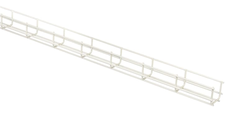 Wire Mesh Tray 55 White L=2,5M