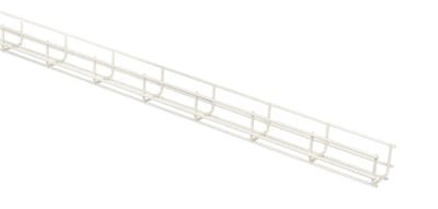 Wire Mesh Tray 55 White L=2,5M