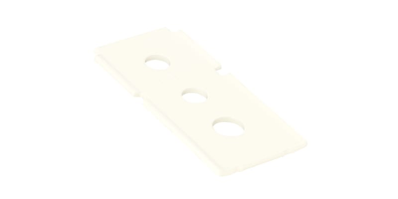 Bearing bracket 55-75 wire mesh tray White