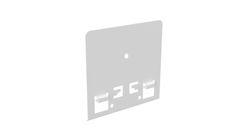 Fastening plate baner without hole White