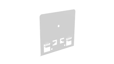 Fastening plate baner without hole White