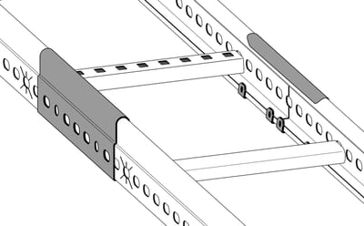 Splice piece Hot-dip galvanised