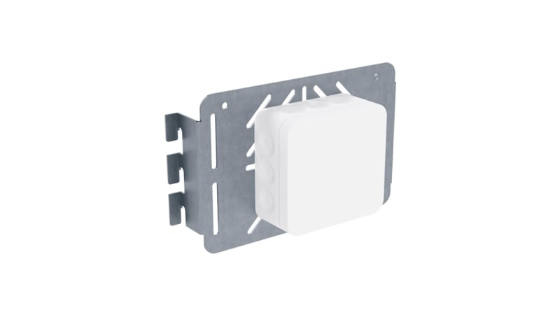 Fastening plate with junction box IP65