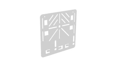 Fastening plate 180X175 with hole White