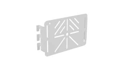 Fastening plate wire mesh tray hole White