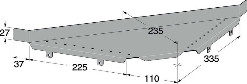 Branch Plate White MP-120V (1352609)