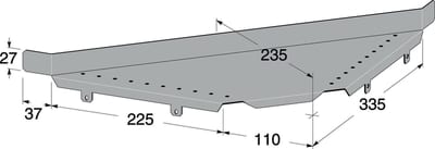 Branch Plate White MP-120V
