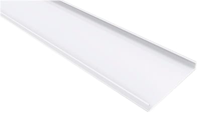 Cable Tray sealed 400mm White 2M