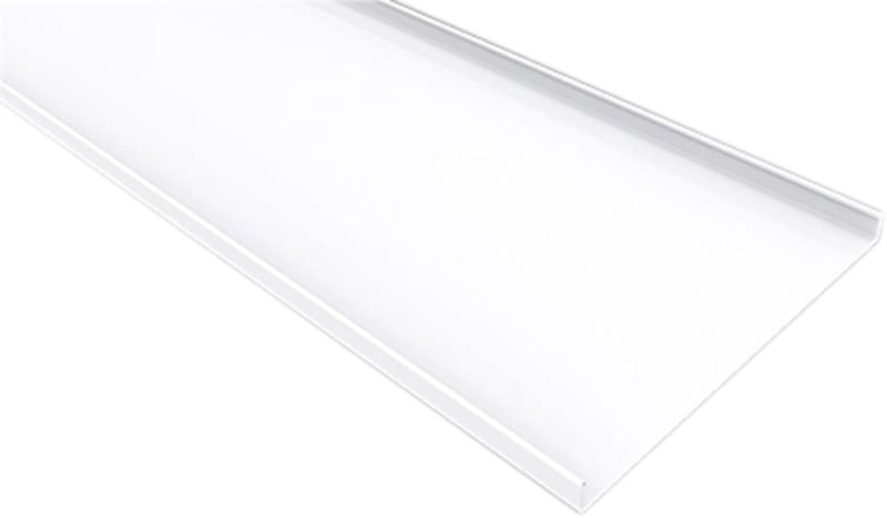 Cable Tray sealed 600mm White 2M