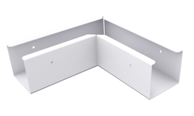 L-Branch 50mm rail White