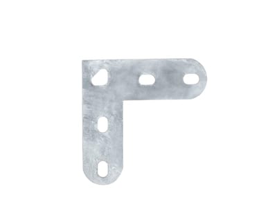 Elis Elektro Corner Plate 105 x 105 mm, Hot-Dip Galvanised