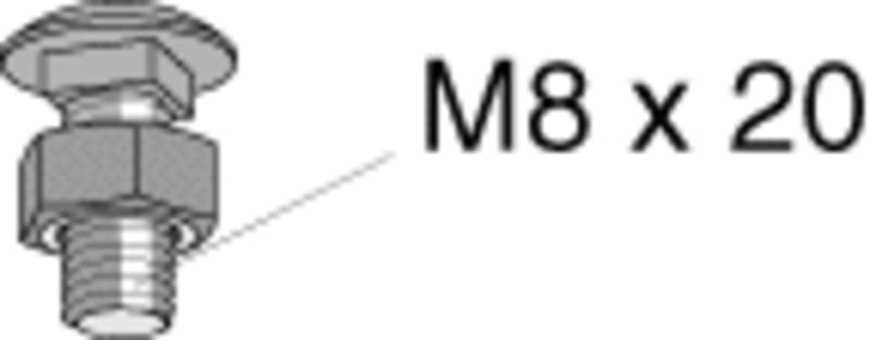 Bolt/nut M8X20 Els MP-990E (1353781)