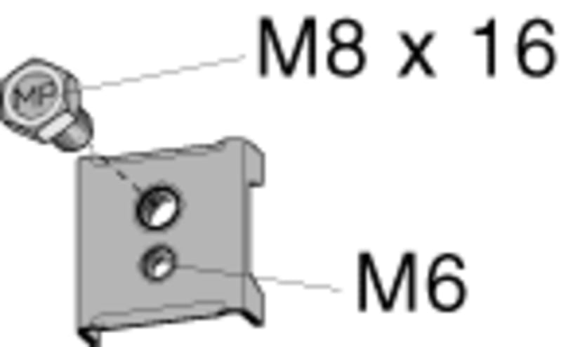 Mutterbrikke with bolt M8X16 Els MP-999E (1353788)