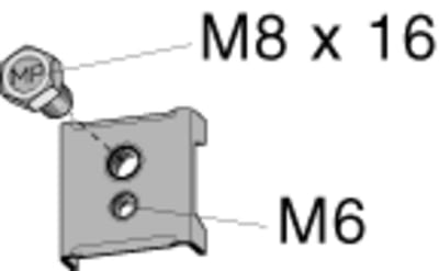 Mutterbrikke with bolt M8X16 Els MP-999E
