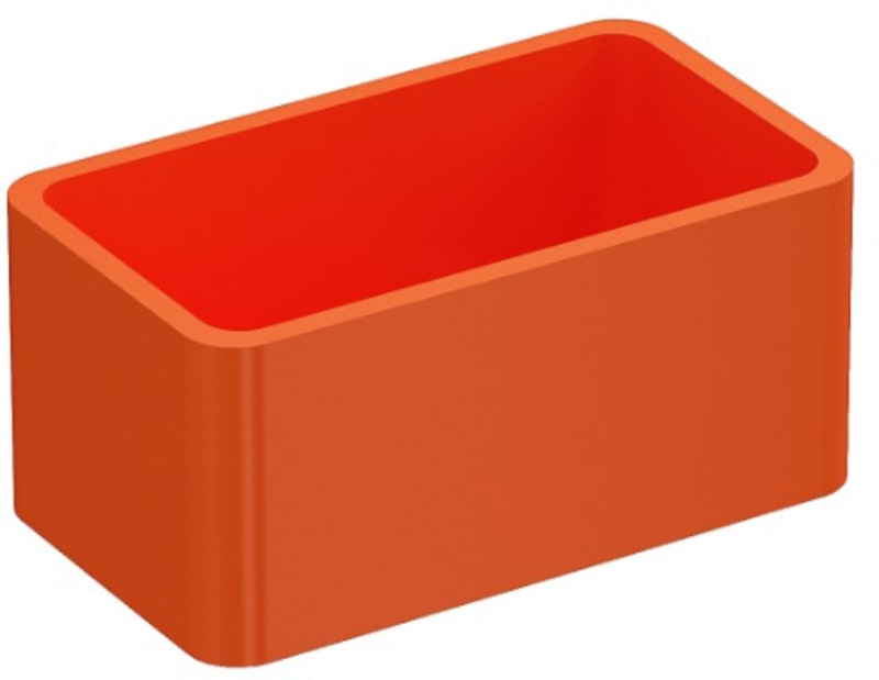 END CAP 28E Plastic Orange (709021)