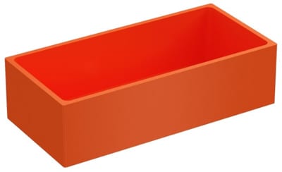 END CAP 28F Plastic Orange