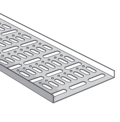 Mounting channel W4/15-100 2M Fzs White GL30