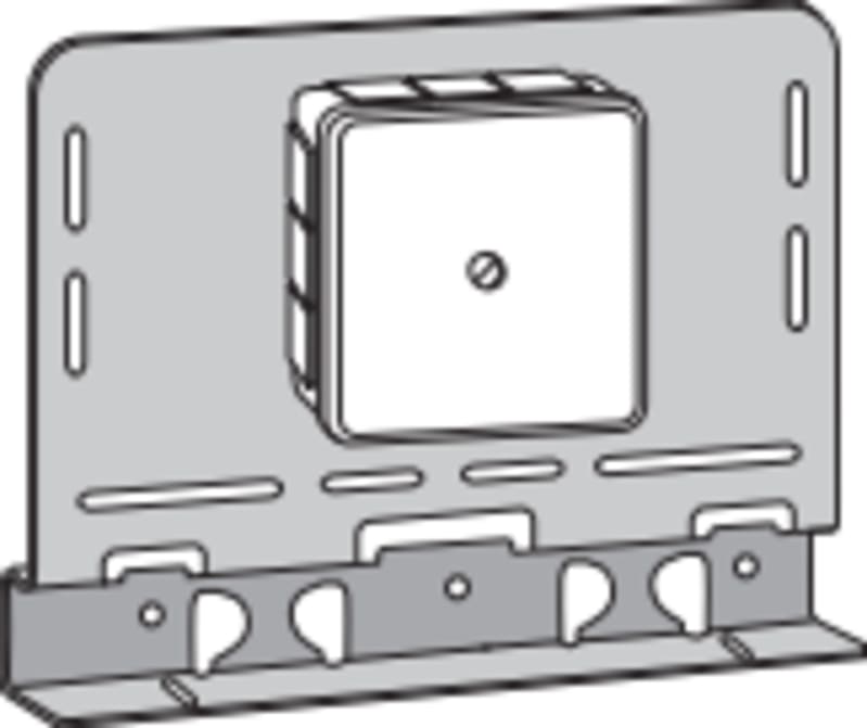 Mounting plate W24 mboks IP55 UP Fzs White (731964)