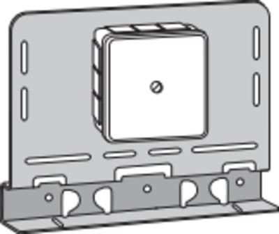Mounting plate W24 mboks IP55 UP Fzs White