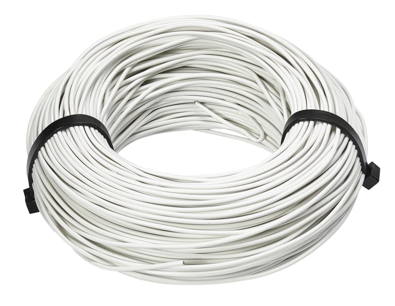 Wibe Group HTR-2303 PVC-Coated Stainless Steel Tie Wire, White