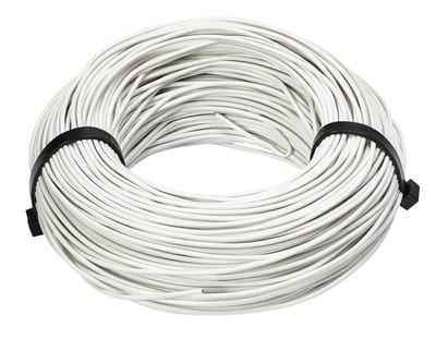 Wibe Group HTR-2303 PVC-Coated Stainless Steel Tie Wire, White