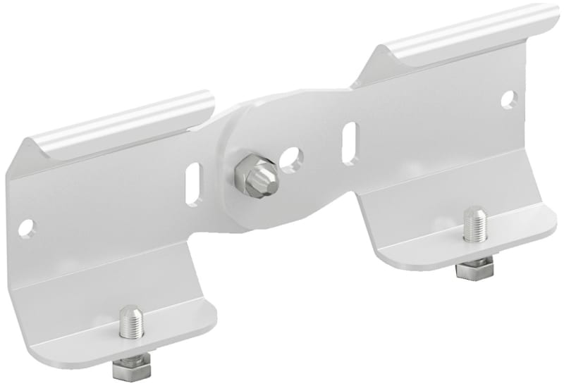 Wibe Bend Section 22 M6 — Zinc + epoxy powder-coated steel, white (718410)