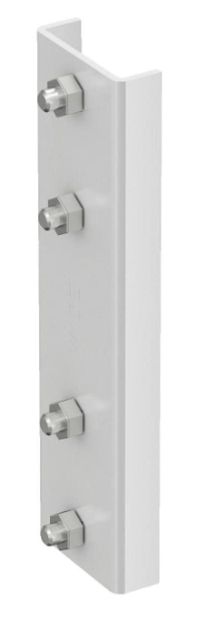 Wibe 716304 Pendant Joint 2FJ with Bolts Zinc-Powder Coated White (10 pcs)