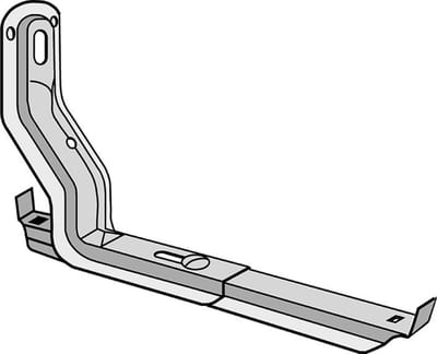 Wibe Group 727777 Interior Cantilever Arm 30/200, Pre-Galvanised Steel
