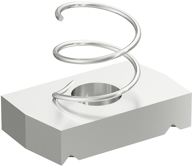 Wibe Group 728622 Spring Nut 24S M10 SF Stainless Steel AISI 316L