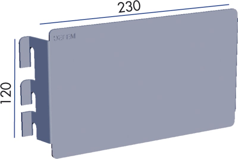 Mounting plate B5 without hole Elz (1149168)