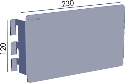 Mounting plate B5 without hole Elz