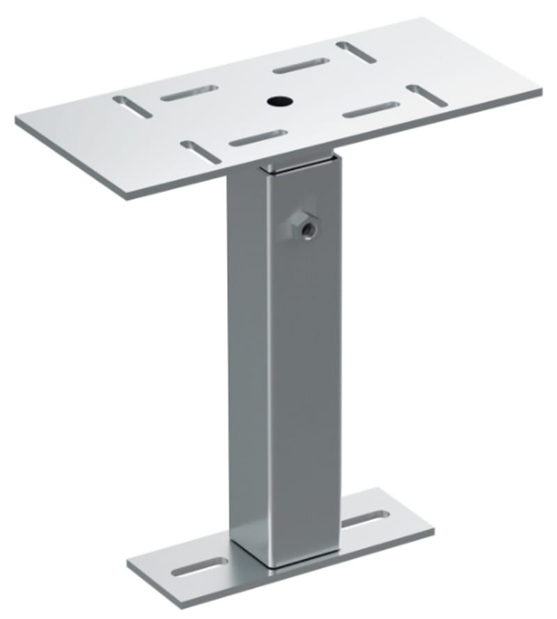 Wibe Group Defem 1149235 Adjustable Support Leg B33, 215-370 mm, HDG