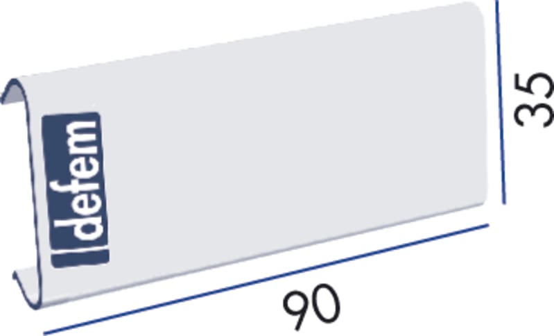 Marking Tag B44 Plastic White (1149427)