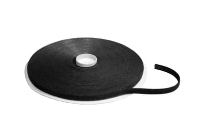 Wibe Group B51 Hook-and-Loop Cable Tie Roll, 20 mm x 22.8 m, Black