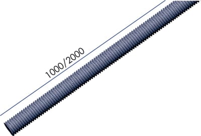 Threaded Rod B41 M10X2000MM SF