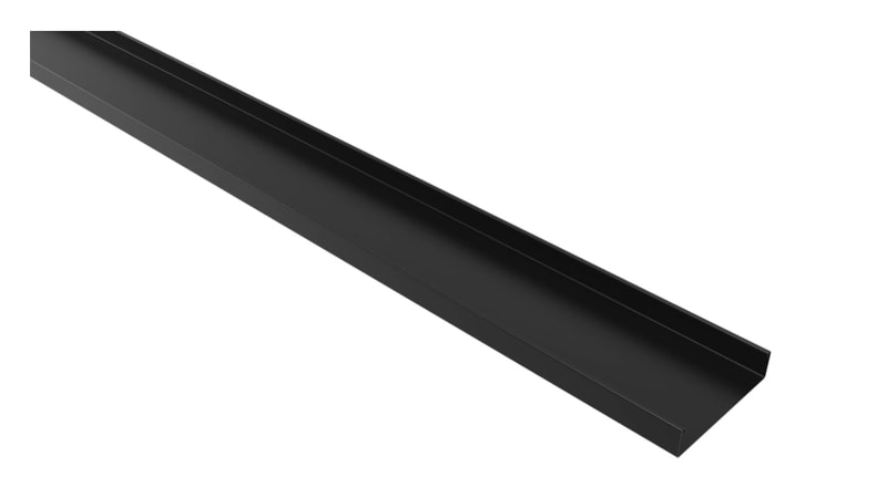 Cable Tray sealed 200mm Black 3M