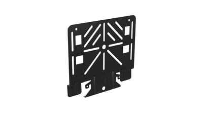 Fastening plate 180X167 hole Black