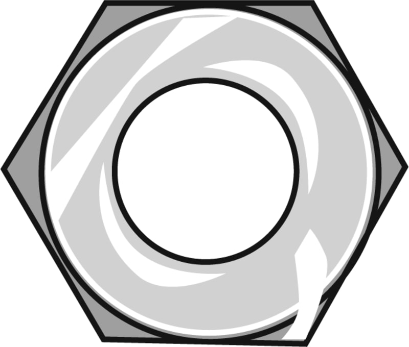 Øglænd System Nut, M12, Stainless Steel