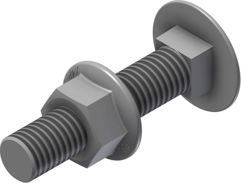 Øglænd System Anti-vibration Locking Bolt & Flange Nut Set M10x50 A4